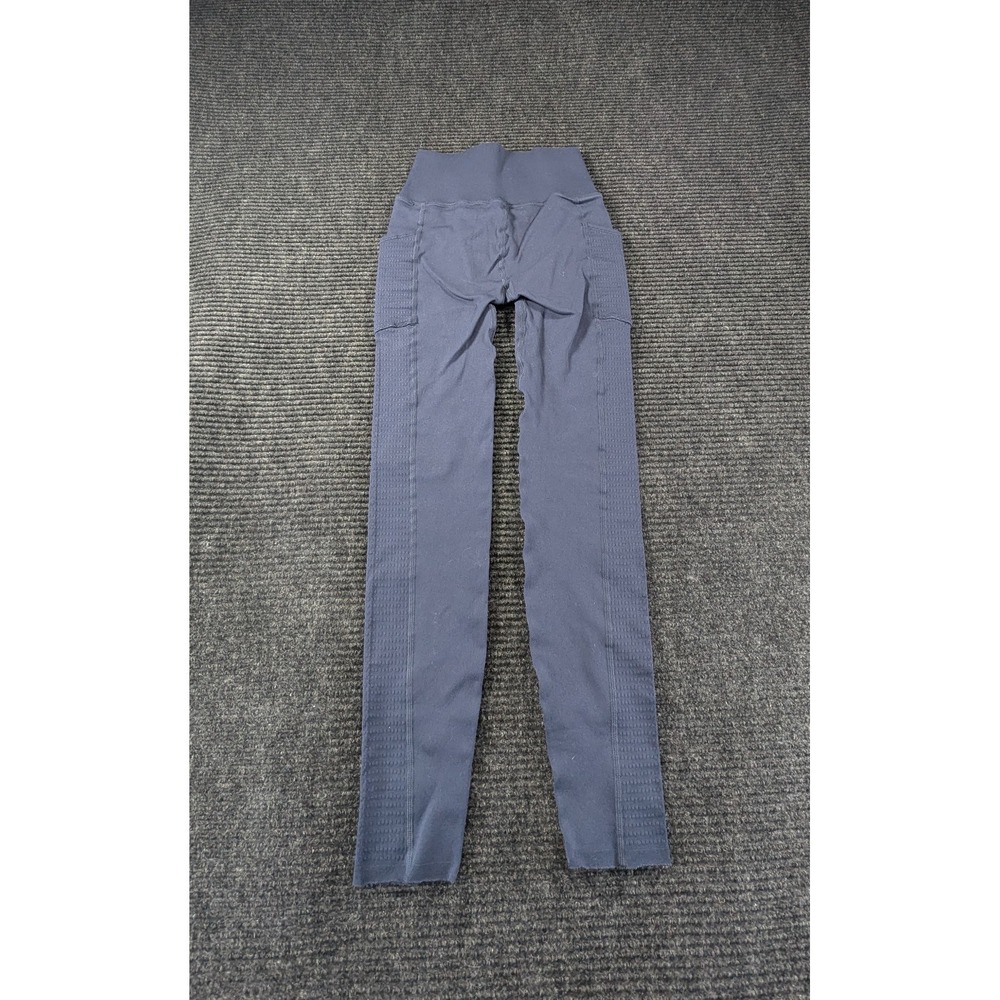 Fabletics SculptKnit Leggings Womens 20W Blue Moisture Wicking High Waisted